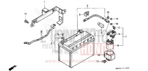 BATTERIE NX650M de 1991